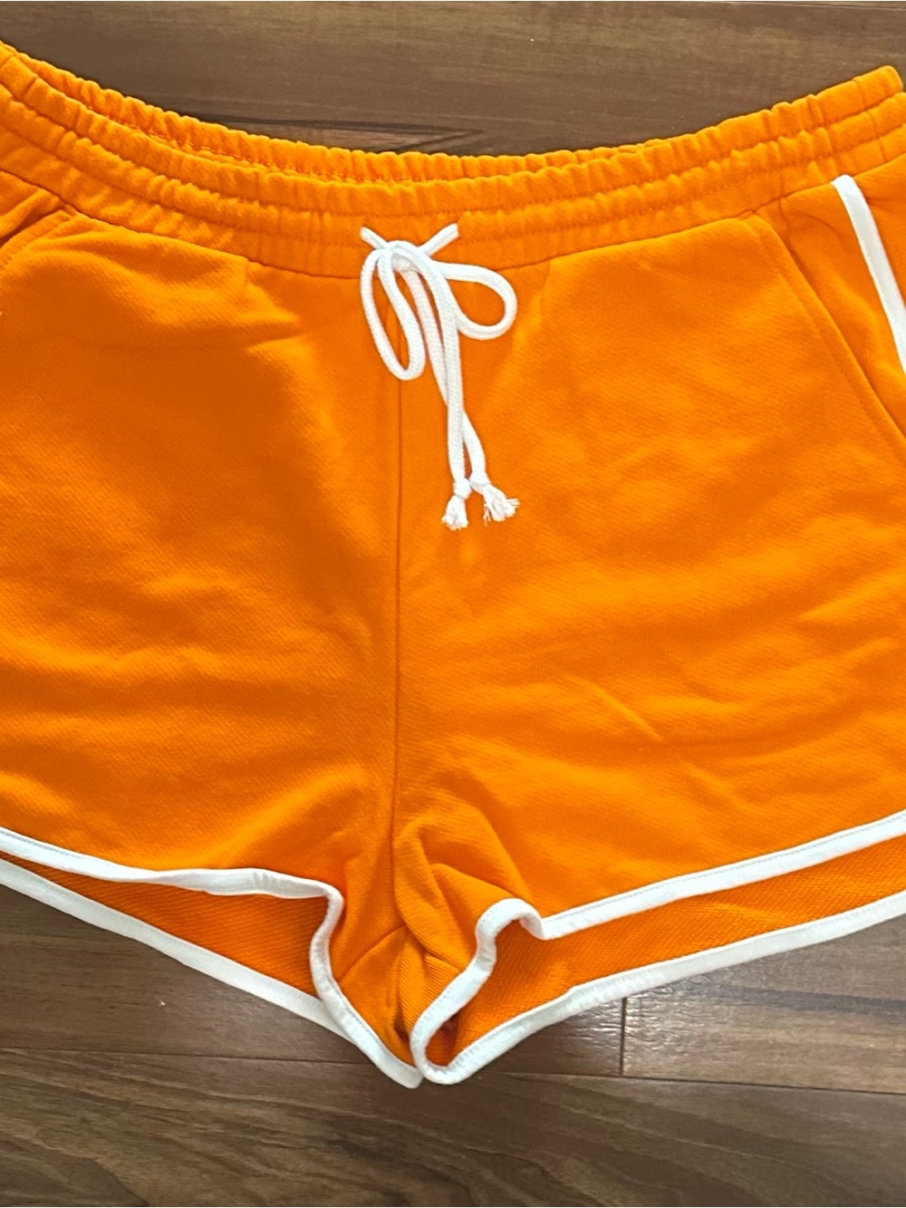 wild fable Orange Athletic Shorts with White Trim